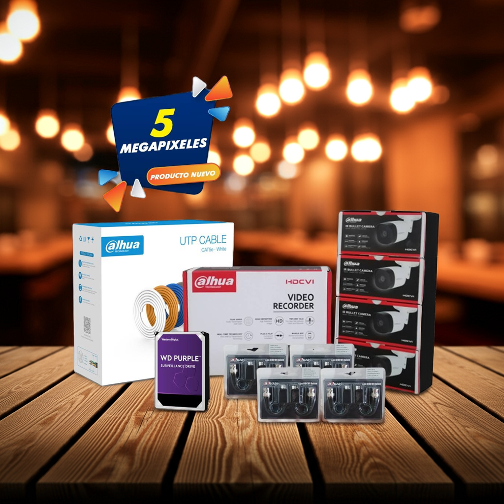 Kit de Cámaras 5MP con SSD Secam Puebla Instalación